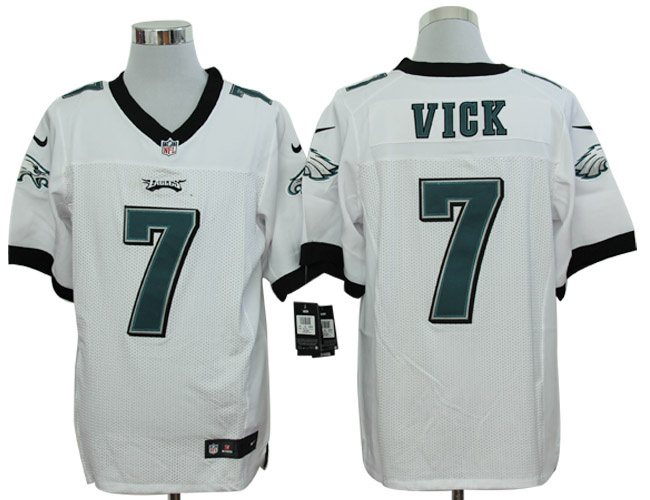2012 NEW nfl philadelphia eagles 7 michael vick white jerseys (elite)