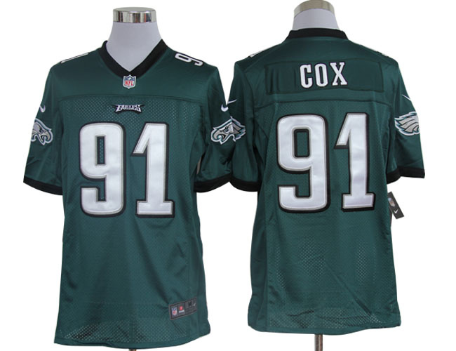 2012 NEW NFL Philadelphia Eagles 91 Fletcher Cox Green Jerseys (Limited)