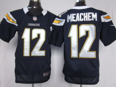 2012 NEW NFL San Diego Chargers 12 Robert Meachem Blue Jerseys (Elite)