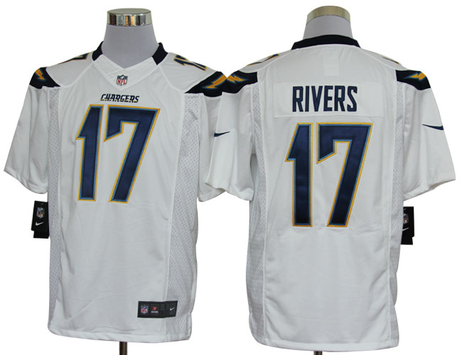 2012 NEW NFL San Diego Chargers 17 Philip Rivers White Jerseys (Limited)