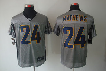 2012 NEW NFL San Diego Chargers 24 Ryan Mathews Grey Shadow Jerseys