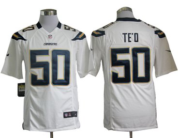 2012 NEW NFL San Diego Chargers 50# Manti Te'o White Jerseys (Game)