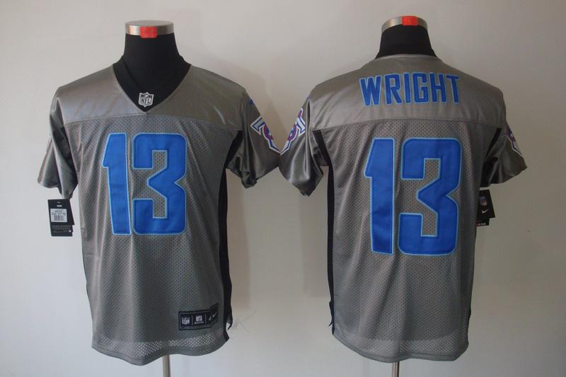 2012 NEW NFL Tennessee Titans 13 Kendall Wright Grey Shadow Jerseys