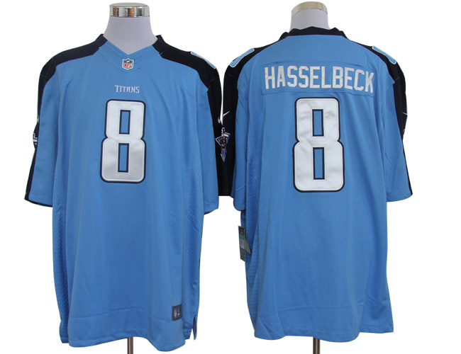 2012 NEW NFL Tennessee Titans 8 Matt Hasselbeck Blue Jerseys (Limited)