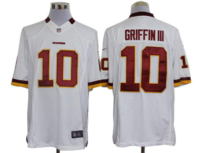 2012 NEW NFL Washington Redskins 10 Robert Griffin III White Jerseys (Limited)