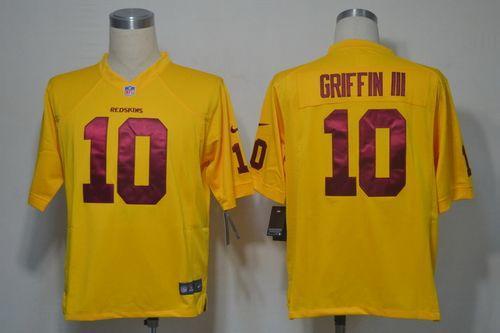 2012 NEW NFL Washington Redskins 10 Robert Griffin III Yellow Jerseys (Elite)