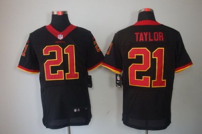 2012 NEW NFL Washington Redskins 21 Fred Taylor Black Jerseys(Elite)
