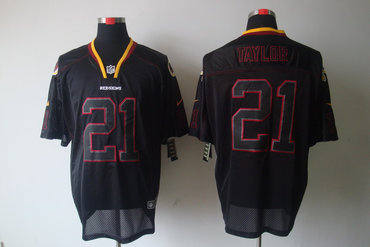 2012 NEW NFL Washington Redskins 21 Fred Taylor Lights Out Black Elite Jerseys