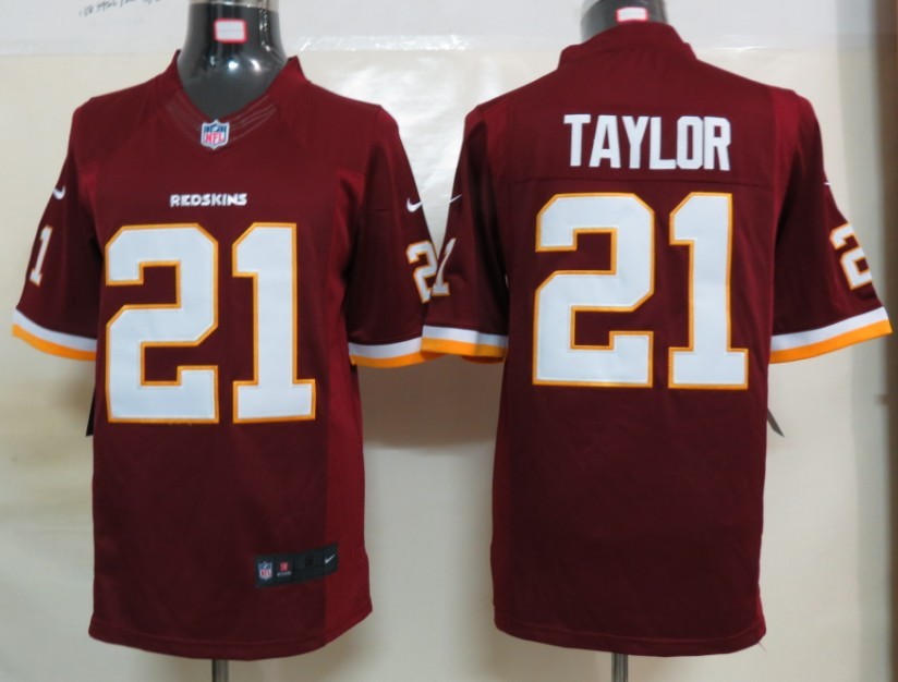 2012 NEW NFL Washington Redskins 21 Fred Taylor Red Jerseys (Limited)