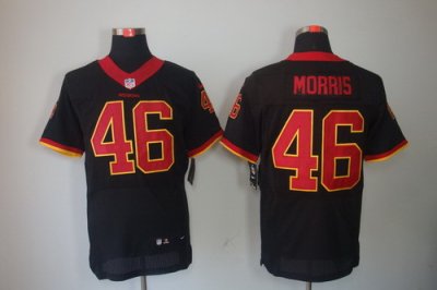 2012 NEW NFL Washington Redskins 46 Alfred Morris Black Jerseys(Elite)