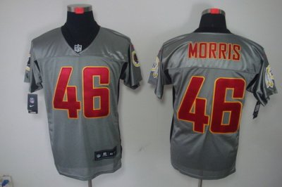 2012 NEW NFL Washington Redskins 46 Alfred Morris Grey Shadow Jerseys