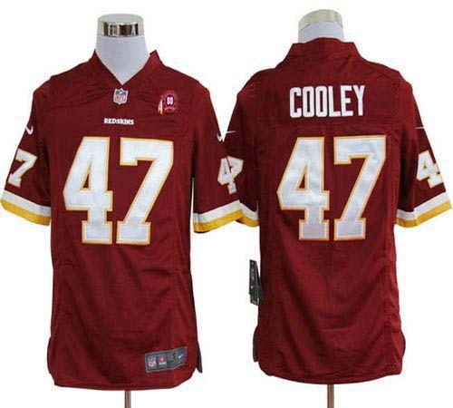 2012 NEW NFL Washington Redskins 47 Chris Cooley Red Jerseys W 80TH Patch (Game)