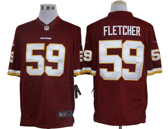 2012 NEW NFL Washington Redskins 59 London Fletcher Red Jerseys (Limited)