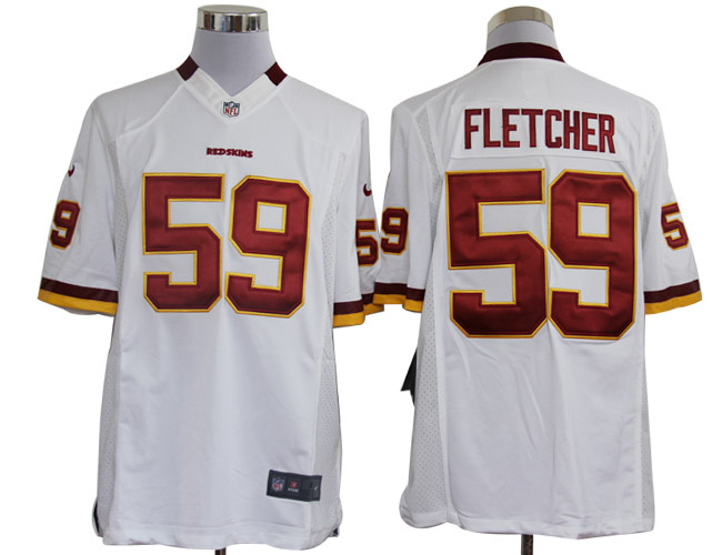 2012 NEW NFL Washington Redskins 59 London Fletcher White Jerseys (Limited)