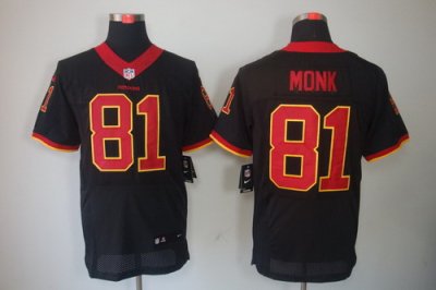 2012 NEW NFL Washington Redskins 81# Art Monk Black Jerseys(Elite)