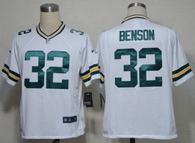 2012 NEW NFL jerseys Green Bay Packers 32 Cedric Benson White Jerseys (Game)