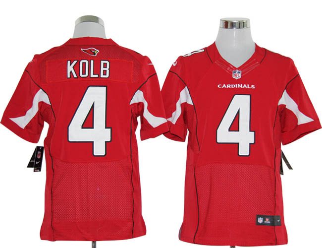 2012 NEW NFL Arizona Cardinals 4 Kevin Kolb Red Jerseys (Elite)