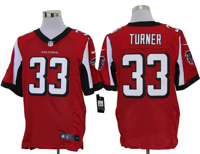 2012 NEW NFL Atlanta Falcons 33 Michael Turner Red Jerseys (Elite)