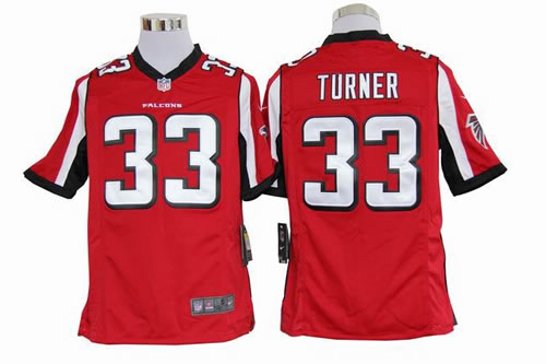 2012 NEW NFL Atlanta Falcons 33 Michael Turner Red Jerseys (Game)