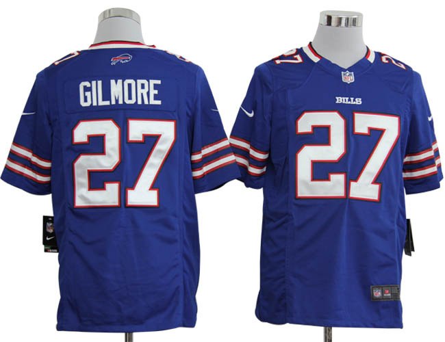 2012 NEW NFL Buffalo Bills 27 Stephon Gilmore Blue Jerseys (Game)