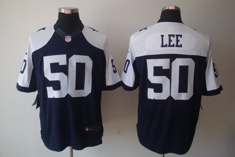 2012 NEW NFL Dallas Cowboys 50 Sean Lee Blue Thankgivings Jerseys(Limited)