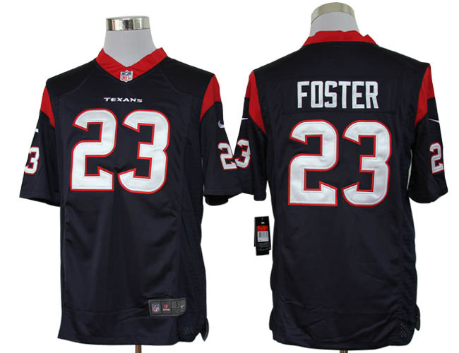 2012 NEW NFL Houston Texans 23 Arian Foster Blue Jerseys (Limited)