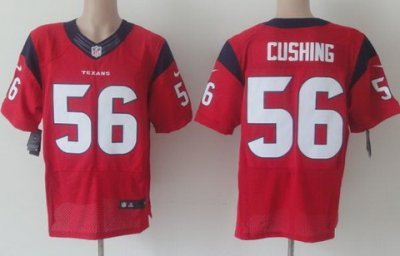2012 NEW NFL Houston Texans 56 Brian Cushing Red Jerseys (Elite)