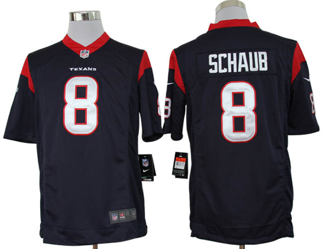 2012 NEW NFL Houston Texans 8 Matt Schaub Blue Jerseys (Limited)