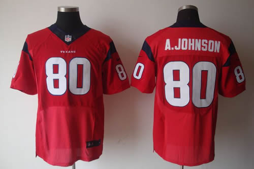 2012 NEW NFL Houston Texans 80 Andre Johnson Red Jerseys (Elite)