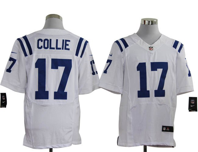 2012 NEW NFL Indianapolis Colts 17 Austin Collie White Jerseys (Elite)