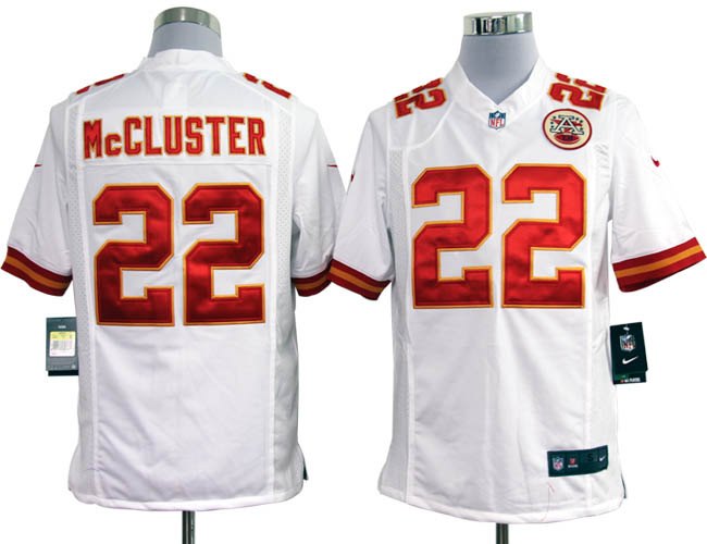 2012 NEW NFL Kansas City Chiefs 22 Dexter McCluster White Jersey (Game)