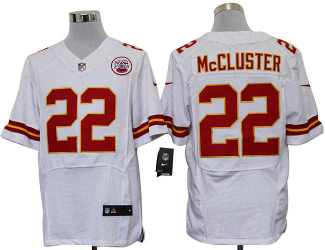 2012 NEW NFL Kansas City Chiefs 22 Dexter McCluster White Jerseys (Elite)