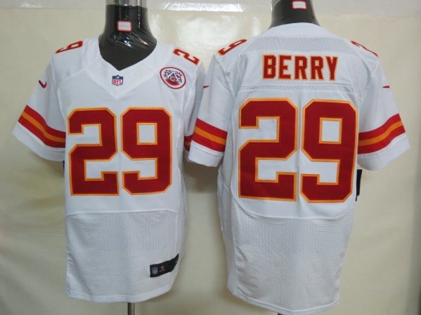 2012 NEW NFL Kansas City Chiefs 29 Eric Berry White Jerseys (Elite)
