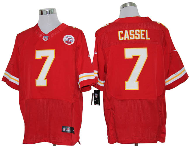 2012 NEW NFL Kansas City Chiefs 7 Matt Cassel Red Jerseys (Elite)