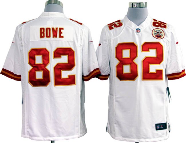 2012 NEW NFL Kansas City Chiefs 82 Dwayne Bowe White Jersey (Game)