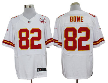 2012 NEW NFL Kansas City Chiefs 82 Dwayne Bowe White Jerseys (Elite)