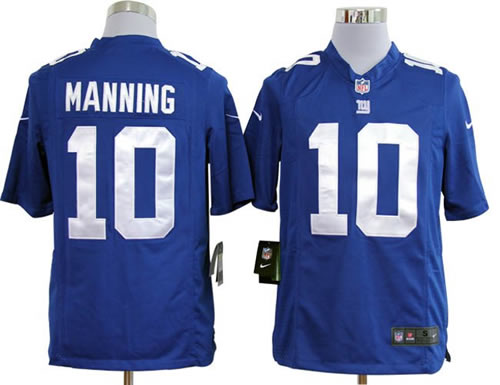 2012 nfl new york giants 10 eli manning game blue jerseys