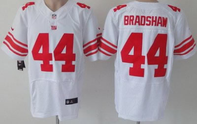 2012 NEW NFL New York Giants 44 Ahmad Bradshaw White Jerseys (Elite)