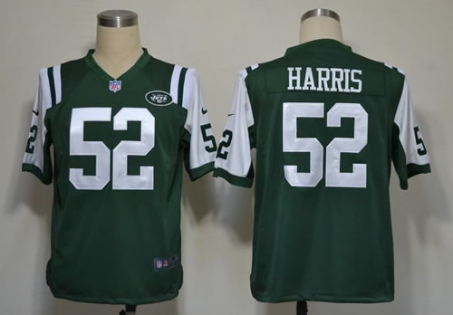2012 NEW NFL New York Jets 52 David Harris Green Jerseys(Game)