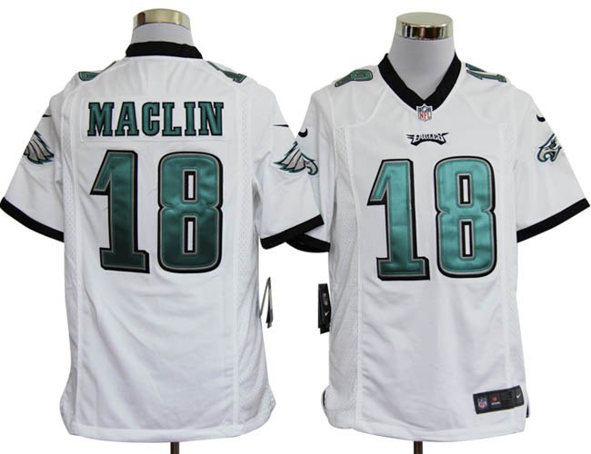 2012 NEW NFL Philadelphia Eagles 18 Jeremy Maclin White Jerseys (Game)