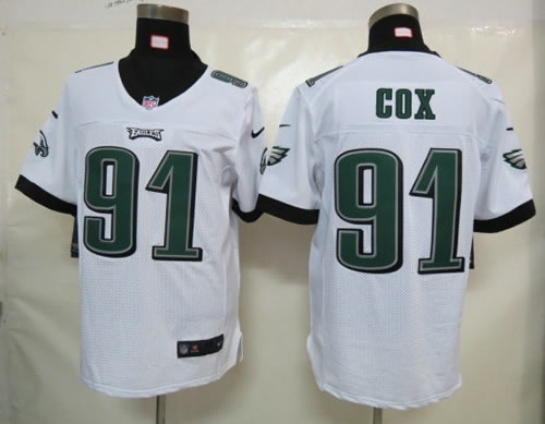 2012 NEW NFL Philadelphia Eagles 91 Fletcher Cox White Jerseys (Elite)