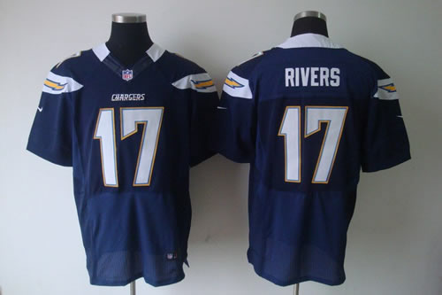 2012 NEW NFL San Diego Chargers 17 Philip Rivers Blue Jerseys (Elite)