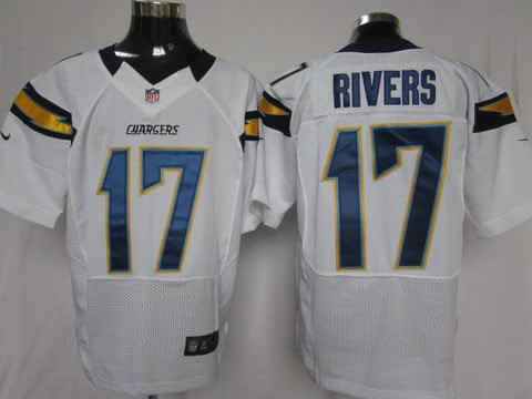 2012 NEW NFL San Diego Chargers 17 Philip Rivers White Jerseys (Elite)