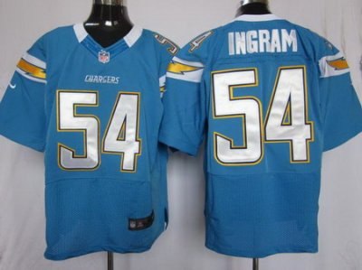 2012 NEW NFL San Diego Chargers 54 Melvin Ingram Light Blue Jerseys (Elite)
