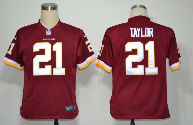 2012 NEW NFL Washington Redskins 21 Fred Taylor Red Jerseys (Game)
