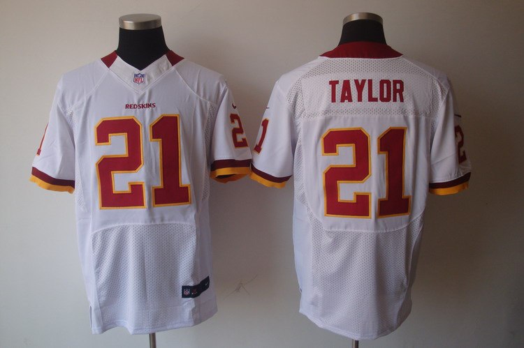 2012 NEW NFL Washington Redskins 21 Fred Taylor White Jerseys (Elite)