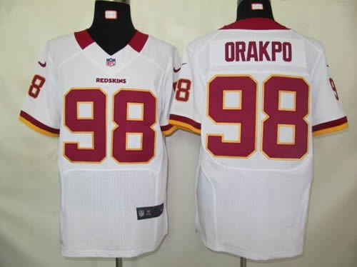 2012 NEW NFL Washington Redskins 98 Brian Orakpo White Jerseys (Elite)