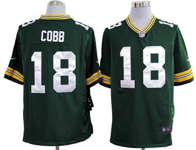 2012 NEW NFL jerseys Green Bay Packers 18 Randall Cobb Green Jerseys (Game)
