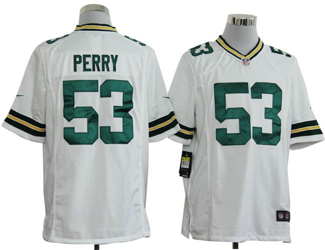 2012 NEW NFL jerseys Green Bay Packers 53 Perry White Jerseys (Game)