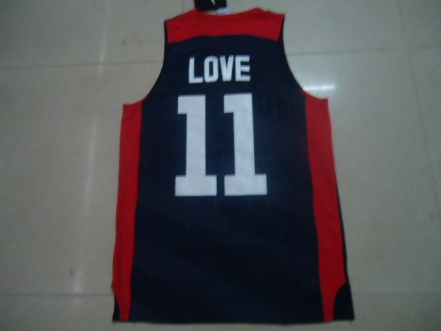 2012 Olympics Team USA #11 Kevin Love Revolution 30 Swingman Blue Jersey